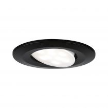 Spot encastré LED Calla  orientable IP65 rond 90mm 30°  6W 500lm 230V  4000K Noir mat