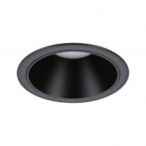 Spot encastré LED Cole 3-Step-Dim Coin IP44 rond 88mm  Coin 6W 470lm 230V  2700K Noir