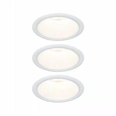 Spot encastr� LED Cole Kit de base Kit de 3 3-Step-Dim Coin IP44 rond 88mm  Coin 3x6W 3x470lm 230V  2700K Blanc