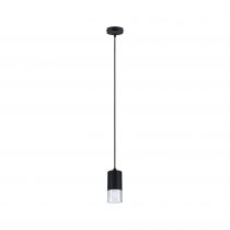 Luminaire en suspension LED Kame 9W Clair, Noir de signalisation
