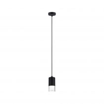 Luminaire en suspension LED Kame 9W Clair, Noir de signalisation