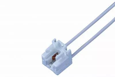 Douille � visser pour tube FM extra mini de diam�tre 7mm,W4,3D, 250V 2A  IP20, c�ble PVC 0,5mm� rigide 390mm (007808)
