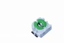 Douille pastille à clipser pour G13-T8 hauteur 29,5mm, 250V 2A IP20, avec ressort de compensation de longueur (007917)