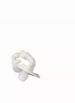 Isolateur serre-câble blanc pour douille bakélite E14, pour sortie latérale de câble plat H03VVH2F 2X0,75mm² (124526)