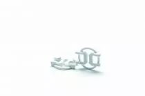 Serre-câble intérieur blanc pour Douille bakélite E27, avec câble plat H03VVH2F 2X0,75mm² (124529)