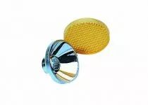 Filtre diamètre 41mm, en polycarbonate translucide, pour réflecteur diamètre 39mm, et lampe culot verre W2,1D (126530)