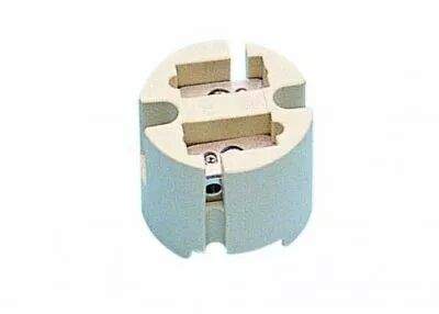 Douille c�ramique pour lampe G22 1000/25000V 20A T350�C, fixation par vis M5 (126814)