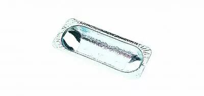 R�flecteur en aluminium poli pour Douilles R7s 118mm, (141035, 141050) et verre 144810, 158,5x69x27,5mm (126829)