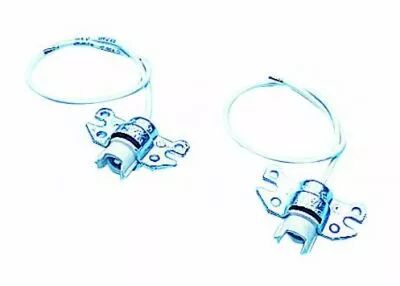 Paire de douilles st�atite + aluminium pour lampe R7S 250V 6A, c�ble silicone 0,75mm� T180�C 250mm, fixation par vis M4 (126830)