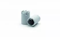 Douille porcelaine pour lampe E14 250V 2A T200°C, avec trou pour montage avec vis M3 (126882)