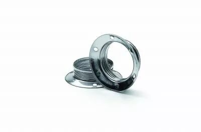 Bague pour douille E14 m�tallique diam. 42,5x11mm, zingu� blanc (126909)