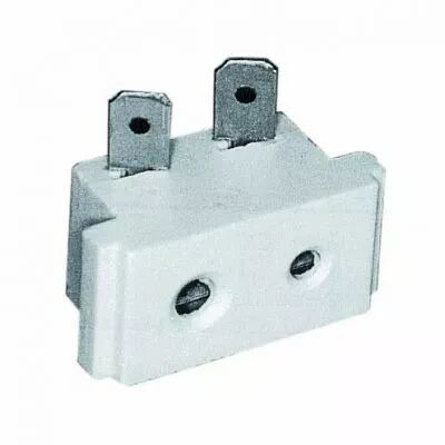 Douille st�atite pour lampe GY9,5/GZ9,5 type QEW-O, 300V 10A 1000W T300�C, connexion par cosses 4,8x0,5mm (126972)