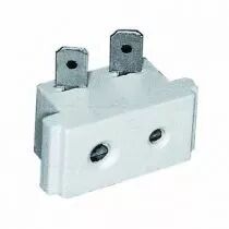 Douille stéatite pour lampe GY9,5/GZ9,5 type QEW-O, 300V 10A 1000W T300°C, connexion par cosses 4,8x0,5mm (126972)