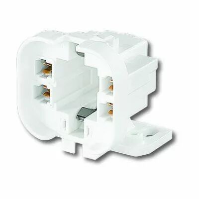 Douille carr�e pour G24Q2-GX24Q2 � visser 250V 2A, fixation vis horizontale (127007)
