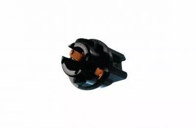 Douille pour lampe culot verre (W2) avec contacts automatiques, verrouillage par rotation � 90�  (127028)