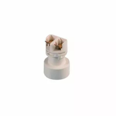 Douille pour lampe E14 monobloc avec cosses � souder, 250V 2A, beige, connexion par cosses plates 4,8x0,8mm (127052)