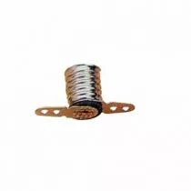 Douille pour lampe miniature E10, 12V 2A, métallique, avec équerres latérales (127053)