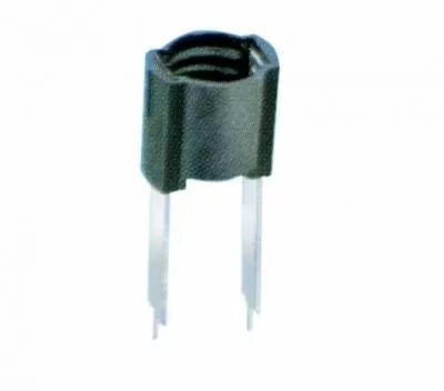 Douille pour lampe miniature E10 thermoplastique pour circuit imprim�, 24V 0,5A T80�C  (127056)