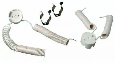 Kit montage rapide pour G13-T8 18-58W pour ballast �lectronique avec 2 clips,c�ble H05V2U 2x0,5mm� (longueur �tir� 1,70m) (12718
