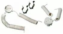 Kit montage rapide pour G13-T8 18-58W pour ballast électronique avec 2 clips,câble H05V2U 2x0,5mm² (longueur étiré 1,70m) (12718