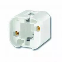 Douille carrée à visser ou clipser pour G24D2- GX24D2 250V 2A (127187)