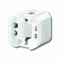 Douille carrée pour G24Q2-GX24Q2 à clipser ou à visser 250V 2A, boitier lisse  (127190)