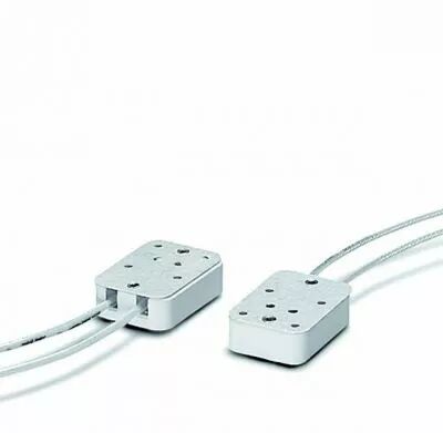 Douille st�atite pour lampe GX5,3 300V 12A T300�C, double contact, c�ble silicone T200�C longueur 40mm (127203)
