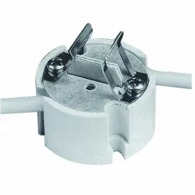 Douille pour lampe GZX9,5 1000V 10A 500W T200�C, tension impulsion 30000V, c�ble silicone AWG18 T150�C 120mm (127209)