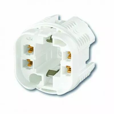Douille ronde pour G24Q4-GX24Q4 � clipser ou � visser 250V 2A (127212)