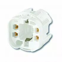 Douille ronde pour G24Q4-GX24Q4 à clipser ou à visser 250V 2A (127212)