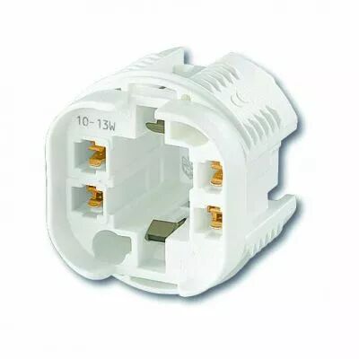 Douille ronde pour G24Q1-GX24Q1 � clipser ou � visser 250V 2A  (127224)
