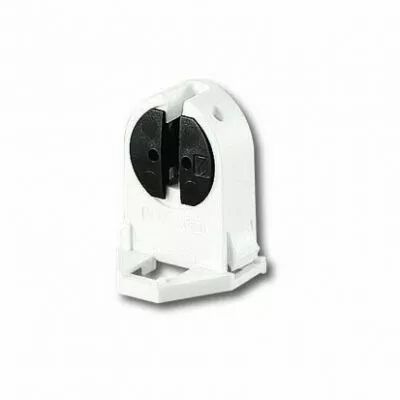 Douille G5-T5 traversante 500V 2A sans tenon d'arr�t pour d�coupe ferm�e 10X20mm; Axe de lampe 15,8mm (127231)