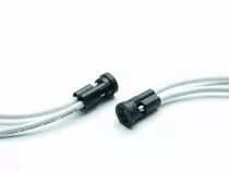 Douille miniature G4, 24V 4A T220°C, câble 0,61mm² 90cm, montage encastré dans tube diamètre 7,7-7,8mm (127326)