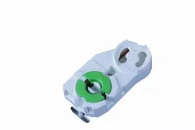 Douille pastille � clipser pour G13-T8 hauteur 29,5mm, 250V 2A IP20, avec porte starter et ressort de compensation de longueur (