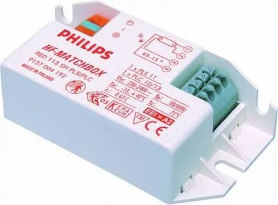 Ballast �lectronique miniature non gradable, pour 1 lampe G5/T5 24W; T8/G13 18W; 2G11 18/24W- 94x40x22mm, borniers � clips  (127