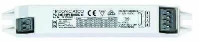 Ballast �lectronique miniature non gradable, pour 1 lampe G5/T5 24W; 2GX13 22W; T8/G13 18W; 2G10/2G11 18/24W- 145x22x21mm, borni