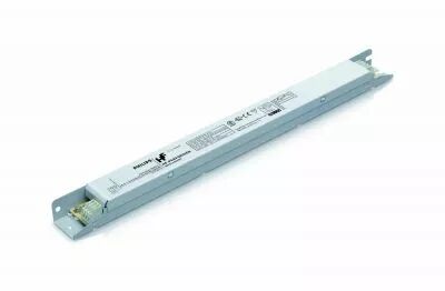 Ballast �lectronique non gradable, pour 2 lampes G5/T5 28/35/49/80W; 2G11 80W - 360X30XH22mm, borniers � clips et incision, 7 fi