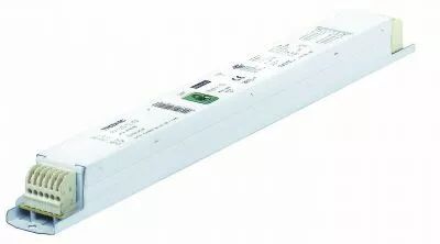 Ballast �lectronique gradable DALI, pour 4 lampes G13/T8 18W - 360X40X21mm, borniers � clips, 12 fils (127610)