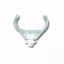 Support/clip de maintien pour 2G11-TCL; réglable pour une hauteur de l'axe de la lampe de 21,24 ou 27mm, à clipser (131621)