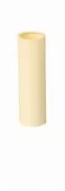 Fourreau thermoplastique ivoire pour douille bougie diamètre intérieur 24mm, 26x65mm, lisse (140074)