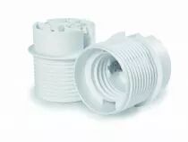 Chemise à clipser pour douille E27, mi-filetée, 250V 4A T180°C blanc (140111)