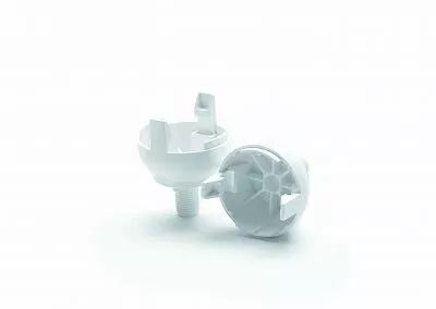 Capuchon � clipser pour Douille E27, noir, tige filet�e plastique et anti-rotation pour base porcelaine (utiliser 142508) (14012