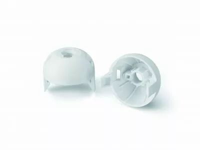 Capuchon � clipser pour douille E27, blanc, avec filetage M10x1 dans la mati�re et arr�t (140125)