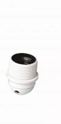 Douille bak�lite mi-filet�e pour E27 250V 2A, mont�e non bloqu�e, dor� verni, filetage dans la mati�re et trou lat�ral (140148)
