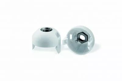 Capuchon � clipser pour douille E27, dor�, avec filetage m�tallique M10x1 et vis de blocage de tige (140153)
