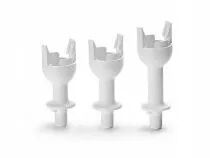 Capuchon à clipser pour douille E14 blanc pour porcelaine, tige filetée plastique et anti-rotation (à utiliser avec 142504/14111