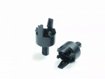 Capuchon � clipser pour douille E14 noir pour porcelaine, tige filet�e plastique et anti-rotation (� utiliser avec 142504 et 141