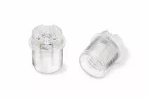 Chemise à clipser pour douille E14 mi-filetée 250V 2A T135°C, transparent  (140209)