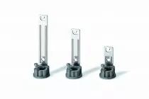 Equerre métallique hauteur totale équerre/ monté: 100mm, clipsable sur douille E14 pour fausses bougies ou fourreaux de décorat