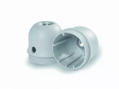 Capuchon pour douille � tirette E27 thermoplastique 250V 2A T165�C blanc, avec trou lat�ral pour passage de la tirette (140264)